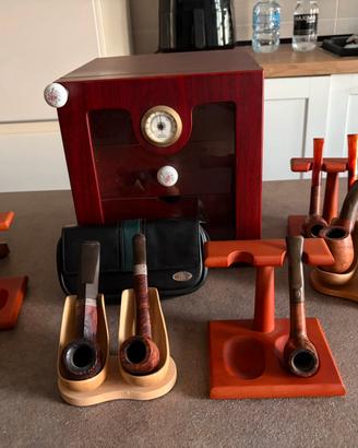 Humidor  + pipe + portapipe