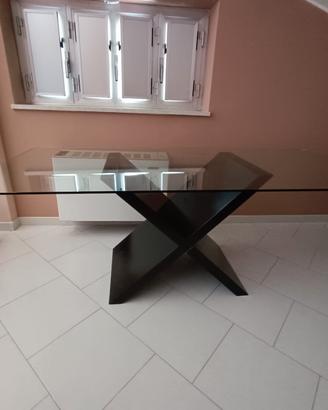 tavolo in vetro + 6 sedie 