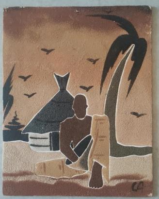 Quadro etnico dimensioni 24x30 cm