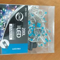 luci natale 200 led + trasformatore 2 pin 31v 3.6w