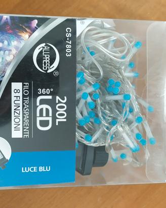 luci natale 200 led + trasformatore 2 pin 31v 3.6w
