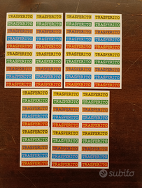 Adesivi "Trasferito" Calciatori Panini 2002/03