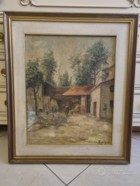 Dipinto vecchio sul legno