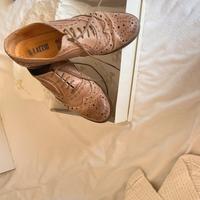 Scarpe stringate di vero cuoio