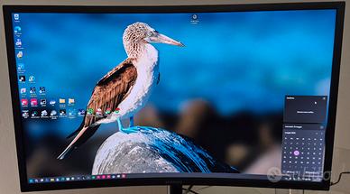 Monitor Samsung curvo C27HG70 27" QHD (difettato)