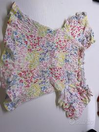 Top a fantasia di fiorellini colorati