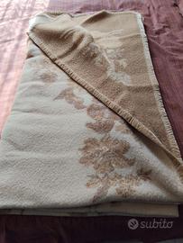 coperta matrimoniale pura lana vergine double face