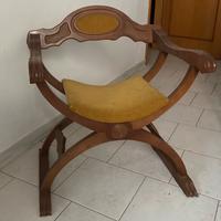 Sedia savonarola in legno - pezzi 2