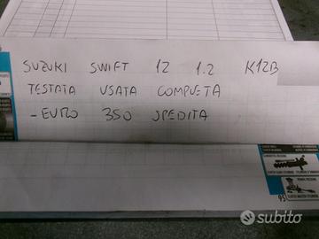 Testata completa suzuki swift 1.2 k12b