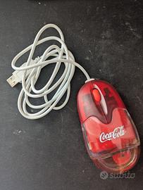 Mouse RARO USB Coca-Cola - Aqua - Vintage NUOVO
