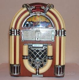 Jukebox a musicassette radio vintage del 1970