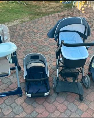 Trio peg perego e seggiolone pappa chicco