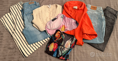 09 LOTTO PLEASE DIXIE DISEGUAL GUESS VESTITI JEANS