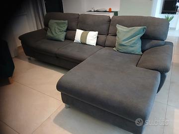 DIVANO LETTO ANGOLARE - ANTRACITE