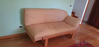 DIVANO LETTO FUTON FAGGIO NATURALE