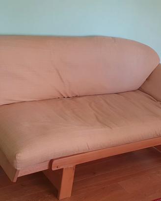 DIVANO LETTO FUTON FAGGIO NATURALE