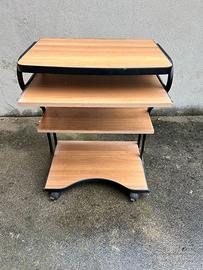 Mobiletto Porta PC con Ruote / Carrello Multiuso S