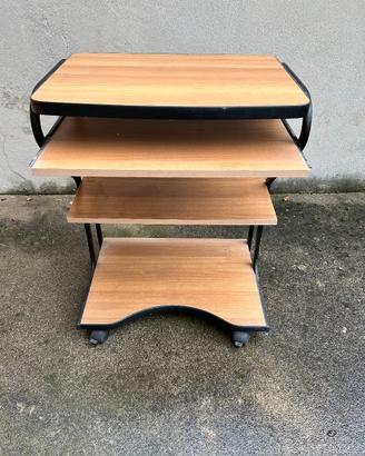 Mobiletto Porta PC con Ruote / Carrello Multiuso S