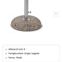 BASE OMBRELLONE CEMENTO
