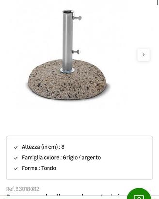 BASE OMBRELLONE CEMENTO