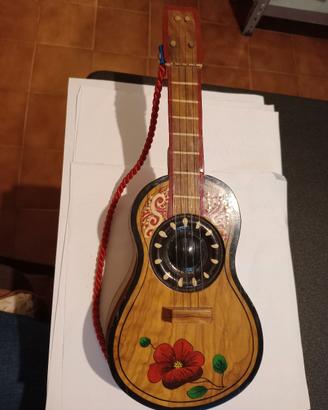 Carillon portagioie vintage a forma di chitarra 