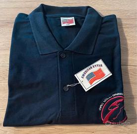 Polo blu uomo mezza manica Tg XXL