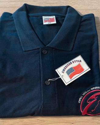 Polo blu uomo mezza manica Tg XXL