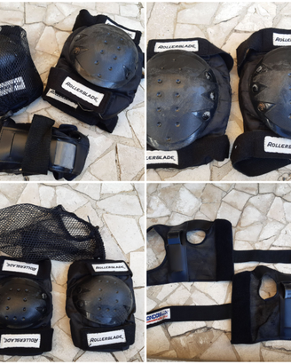 Protezioni adulto rollerblade skateboard pattini