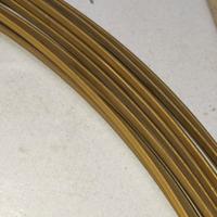 Ottone mezzotondo cotto 4x2 - 1 kg