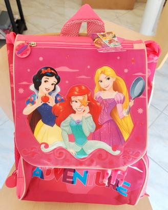 zaino scuola principesse Disney Nuovo fucsia-rosa