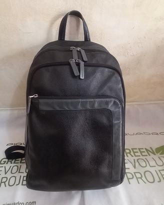 zaino piquadro nero in pelle 