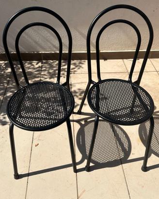 Sedie in Ferro con seduta in Ferro