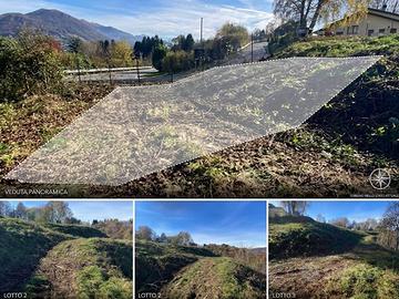 Terreno panoramico vista aperta sulle montagne