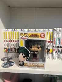 Manga “My hero academia”(1-21)  e Funko pop Izuku