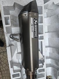 Scarico Marmitta Akrapovic titano silver per XMax 