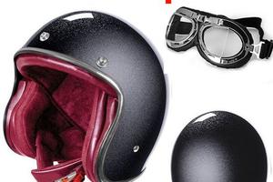 CASCO JET VINTAGE MOTO CAFE' RACER CUSTOM QUARTZ N