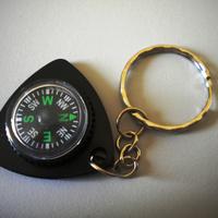 Portachiavi con mini bussola - nuovo