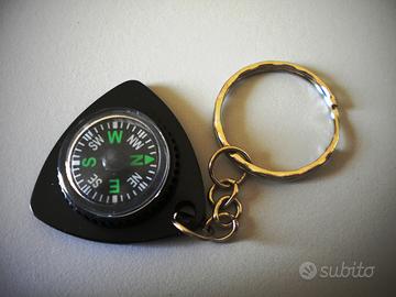 Portachiavi con mini bussola - nuovo