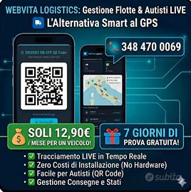 GPS Localizzatore Flotta - Prova 7 Giorni GRATIS