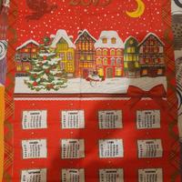 Strofinaccio natalizio con calendario 2015