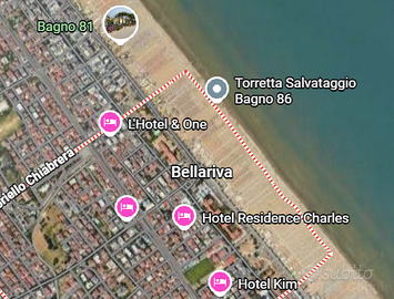 Rimini con due camere da letto e terrazzo 4+4