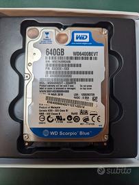 Disco Rigido WD6400BEVT 640Gb