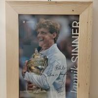 Poster con autografo Jannik Sinner 