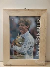 Poster con autografo Jannik Sinner 