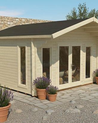 CASETTA DI LEGNO FABIO 410x410x302h CON PAVIMENTO