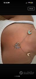 Collana con ciondoli farfalle