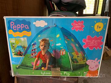 Tenda per bambini peppa pig con palline