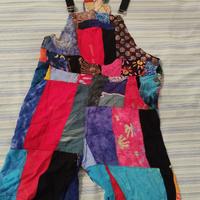 Abito Salopette in stile orientale in patchwork