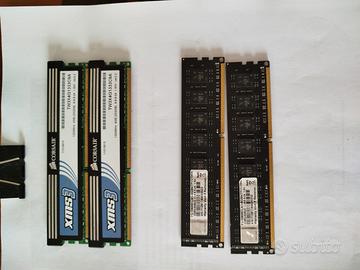 Stock di moduli RAM  ddr1 ddr2 ddr3 dimm e sodimm