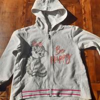 felpa con cappuccio bambina iDO 5 anni